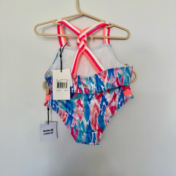 Hurley Kids' Multicolor Two-Piece Swimsuit - Picture 2 of 3